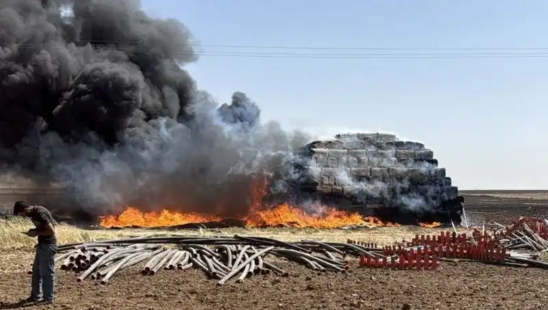 Mardin'de Kontrol Altına Alınamayan Anız Yangını Kenti Tehdit Ediyor
