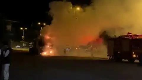 Zonguldak'ta Seyir Halindeki TIR Korkunç Bir Yangınla Savaştı