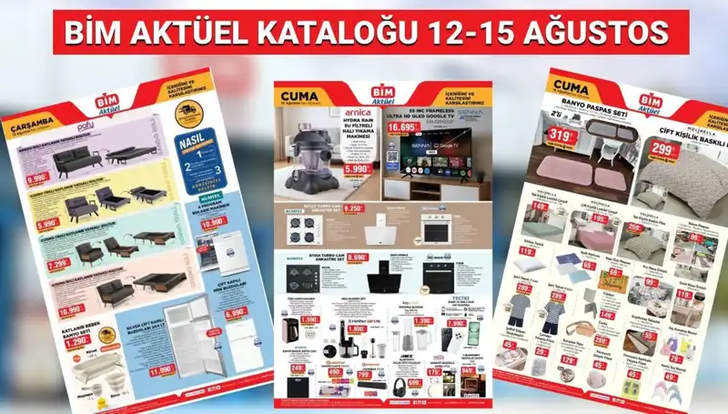 BİM’in 12-15 Ağustos Kataloğunda Hangi Ürünler Var? Kaçırmayın!