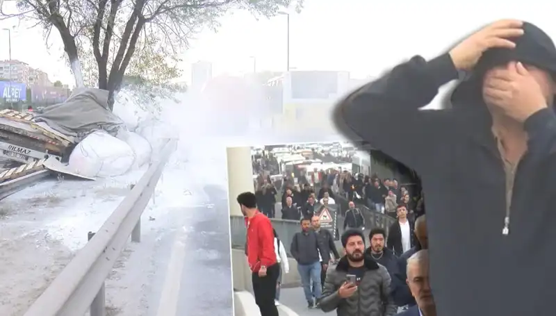 D-100'de Trafik Felaketi: Alçı Yüklü TIR Bariyerlere Çarptı!